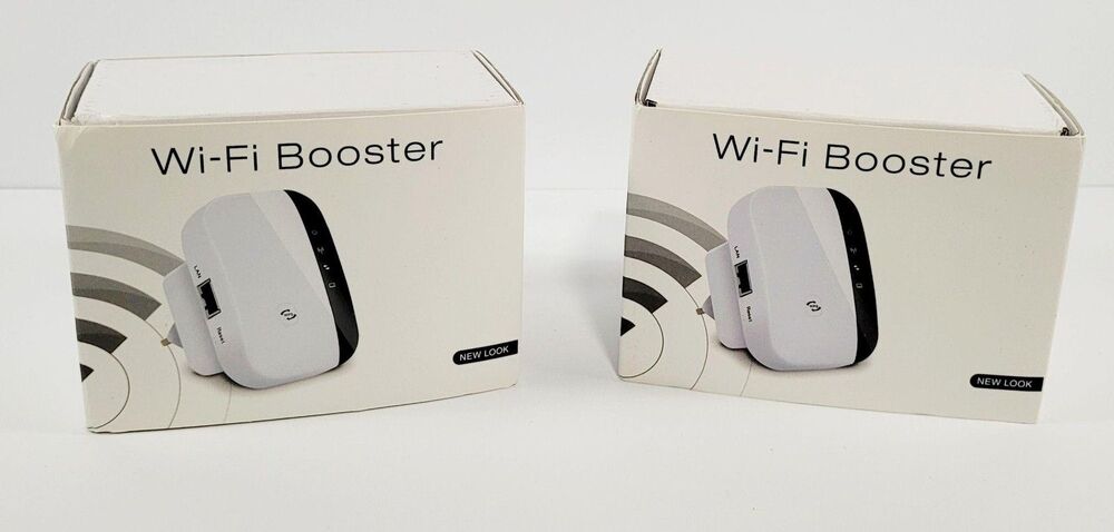 Wi-Fi Repeater Booster Range Extender White Plug-In 1-Port WPS Open Box Lot 2